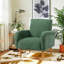 Upholstered Accent Armchair with Turned Solid Wood Legs-238016691