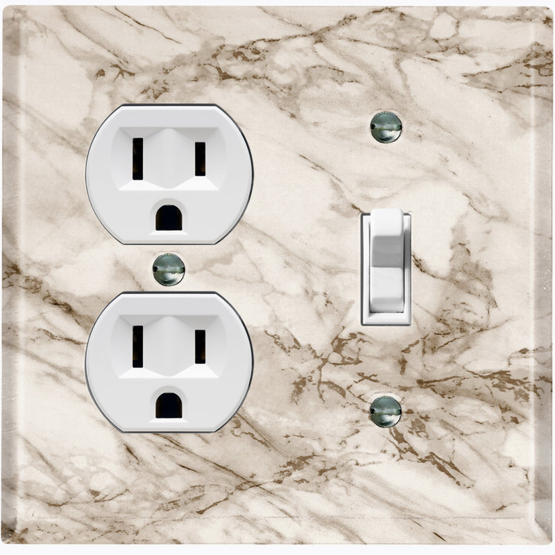 Plaque murale 2 bandes, Beige / Blanc