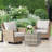Patio Square Wicker Side Table-1946999469