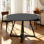  Round Dining Table: Pedestal Metal Frame, Space-Saving Industrial Style-1252351161-1256635882