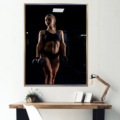 " Weightlifting Woman Gym Portrait I "