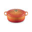 Le Creuset Signature Round Dutch Oven With Crucible Knob, 7.25 Qt. - Flamme Dorée-631028616