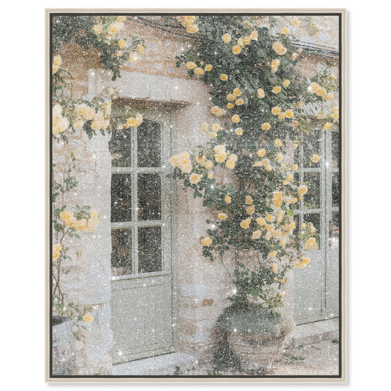 Honeyed Briar Wall Print by Oliver Gal, 31"H x 37"W, Silver Floater Frame