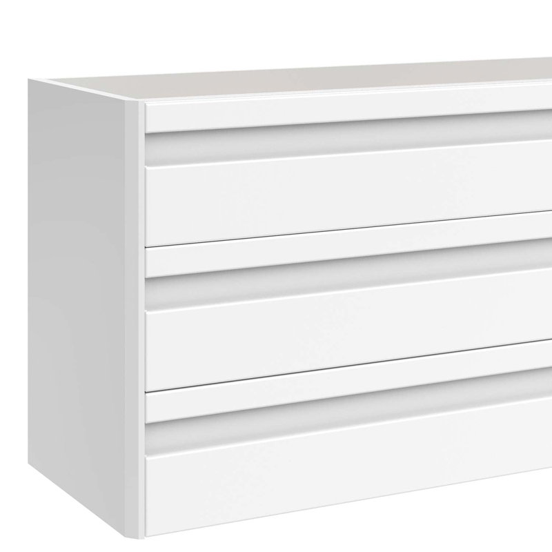 Meuble-lavabo simple 3 tiroirs DAX Venice, Blanc