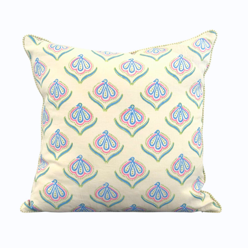 Housse de coussin en lin Morni, 22 po x 22 po