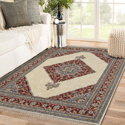 Tapis oriental rouge / beige Dovidio
