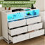 Commode 6 tiroirs avec lumière DEL-522169136