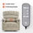 27.2'' Extra Wide Power Recliner Lift Chair with Massage and Heat, Fabric-1265352437