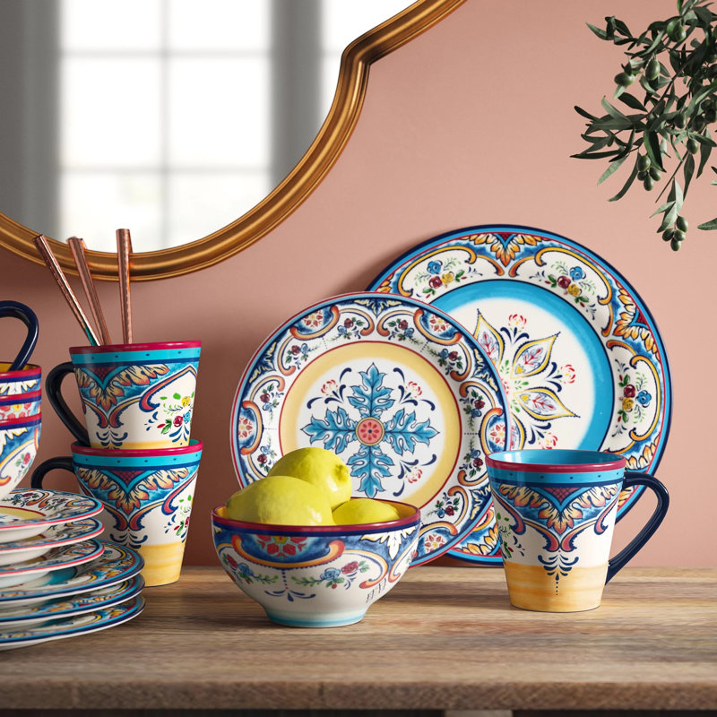 Zanzibar 16 Piece Stoneware Dinnerware Set