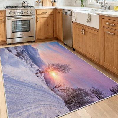 Magnifique tapis d'intérieur lavable à la machine