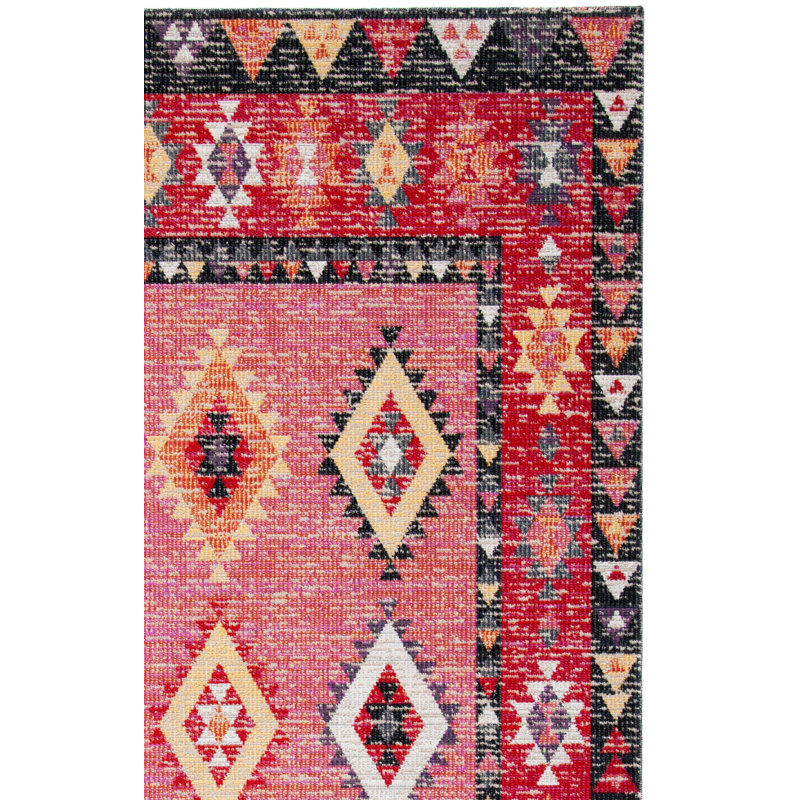 Tapis intérieur / extérieur Lilia 200 Southwestern, Tapis de couloir 2 pi 3 po x 8 pi