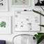 Tableau blanc magnétique 20 po x 16 po