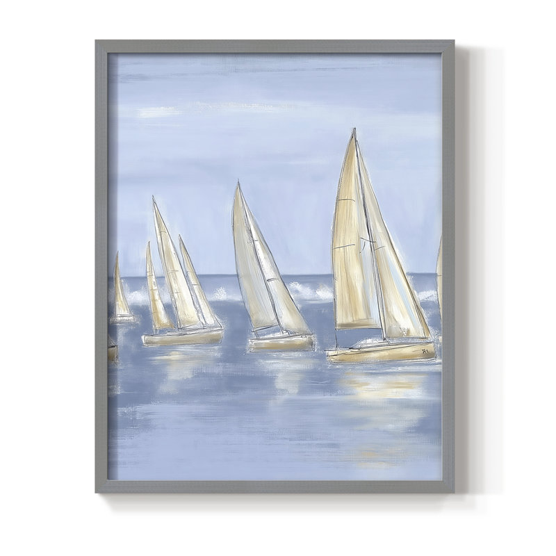 NAUTICAL Series VII, reproduction encadrée - bois massif, Gris, H 11 po x l 9 po