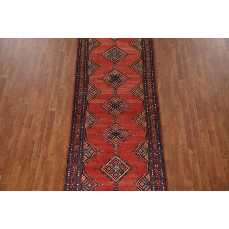 Tapis de couloir vintage en laine 3 x 10