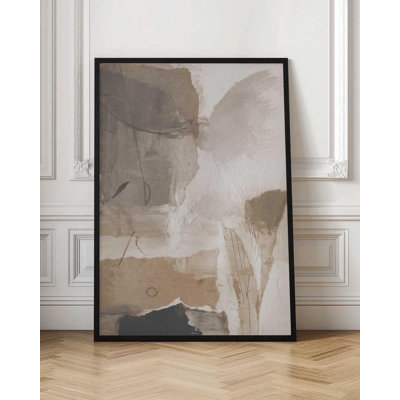 Neutral Abstract Layers Poster – Modern Minimal Wall Art