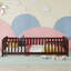 Lit pour tout-petit Montessori, structure en bois de pin (naturel, double)-2004145996-2004146097