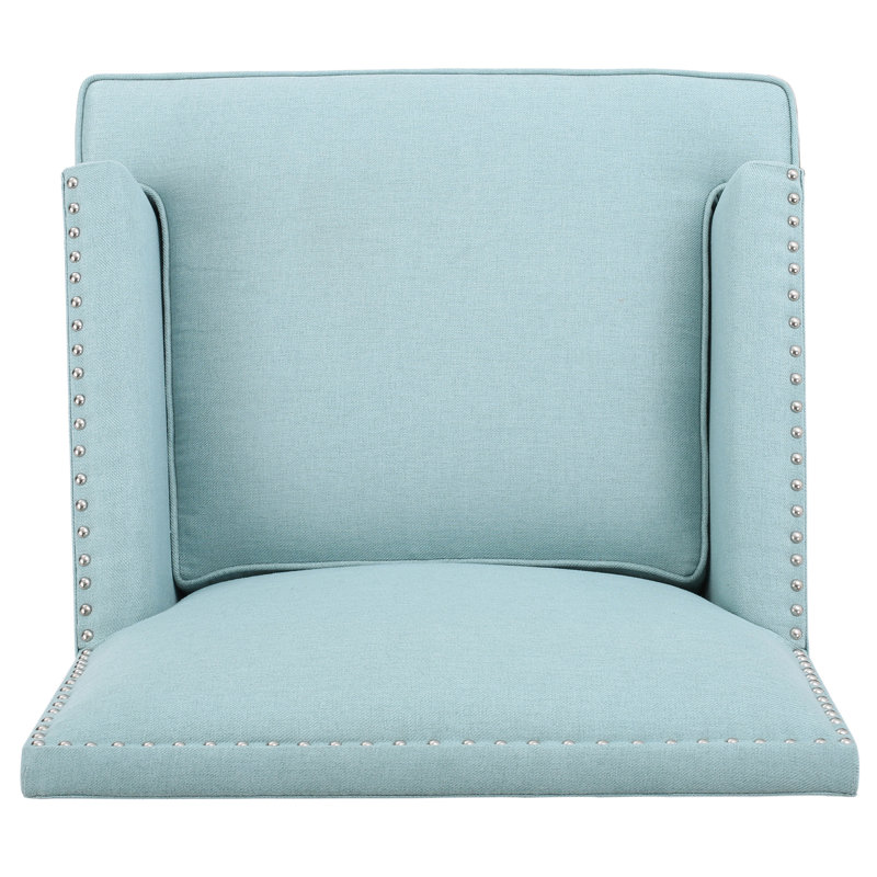 Apollos Upholstered Armchair, Light Blue