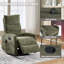 Fauteuil inclinable pivotant manuel avec fonction de massage thermique-1431994260