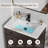 Dayan 30" Vintage Bathroom Vanity with Sink Top, Faucet, Eco-friendly Hand Paint-849861820