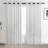 Jeanenia  Farmhouse Vertical Striped Linen Blend Textured Light Filtering Semi Sheer Curtains for Living Room Bedroom-648277800-648277805