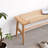 Solid Oak Wood Bench With Woven Seat-1116266793-1108386012