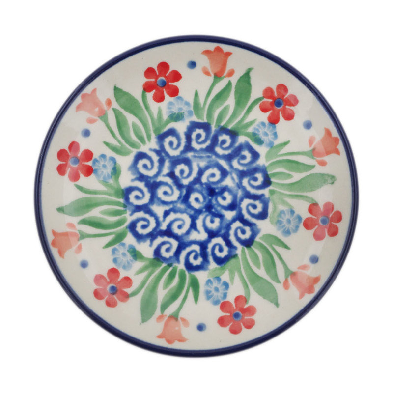 Assiette de poterie 4 po Babcia's Garden