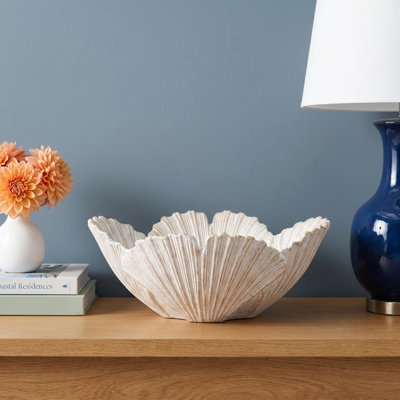Sullivans Shell Bowl 3.75"H; Cream