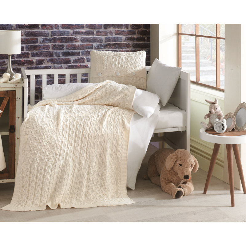 Ensemble de literie pour lit de bébé 6 pièces Belen, Crème