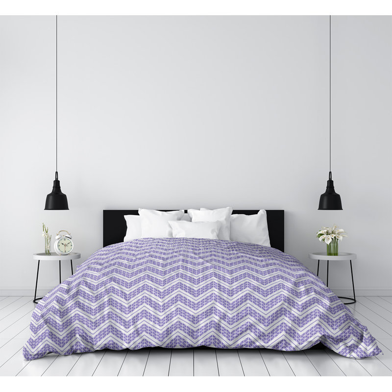Housse de couette simple Rhonda Cheval, Housse de couette pour lit simple, Polyester brossé, Mauve clair