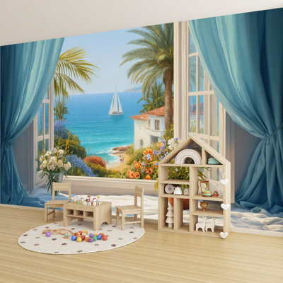 Papier peint adhésif auto-adhésif moderne pour la chambre à coucher Peel and Stick L 96 po x l 69 po