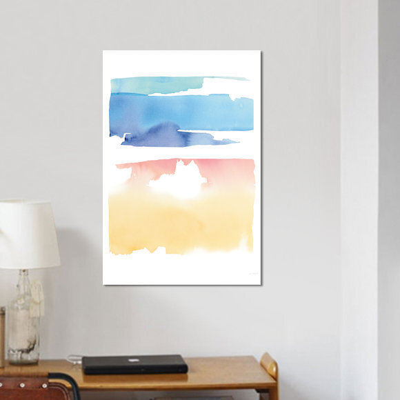 « waterslide fusion », reproduction d’impression sur toile tendue, H 26 po x l 18 po x P 1,5 po, Toile tendue, Pas de tapis