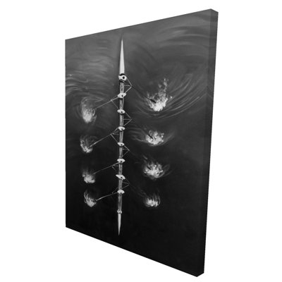 «Rowing Boat Race», œuvre d'art «Man Cave Home Decor»