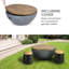 Round Stone Propane Smokeless Fire Pit
