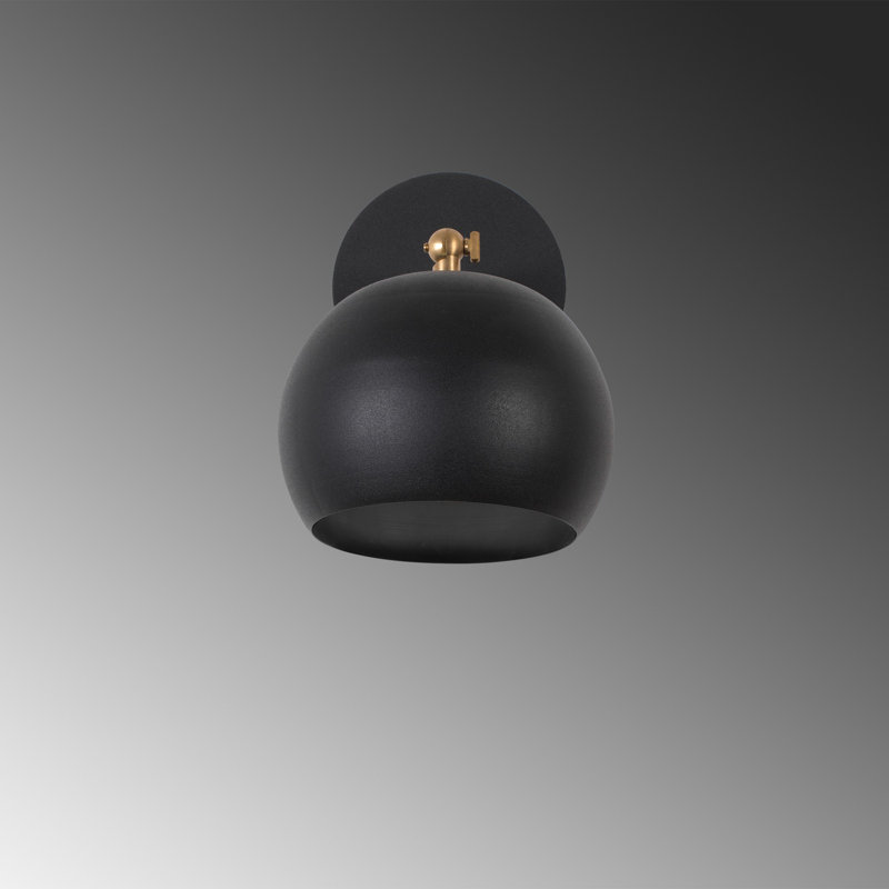 Modern Industrial Wall Lamp, Black Metal Body | E27 Socket, Max 40W | Stylish Scandinavian Design, Perfect for Living Room, Bedroom, and Office | Durable and Elegant Lighting Solution