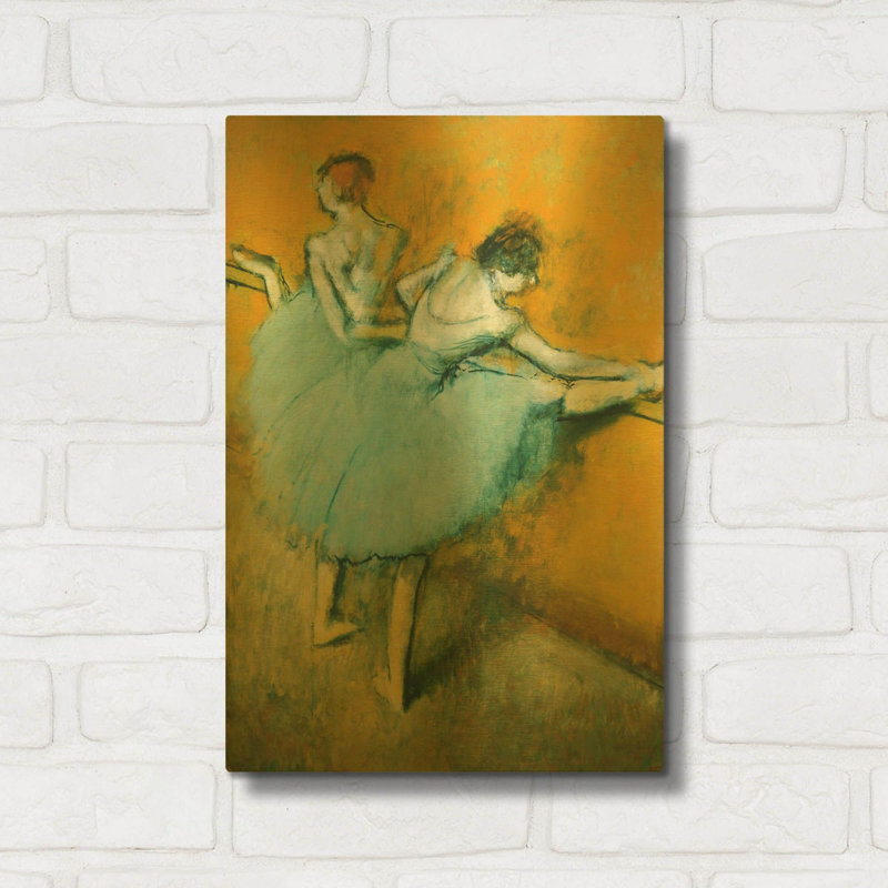 " Dancers at the Barre " by Edgar Degas Print, H 16 po x l 12 po