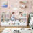 72" W x 37"H 4-IN-ONE Kids Bookcase with 3 Drawers, Soft Cushion, 3-Layer Bookshelf, Reading Nook-2129020856