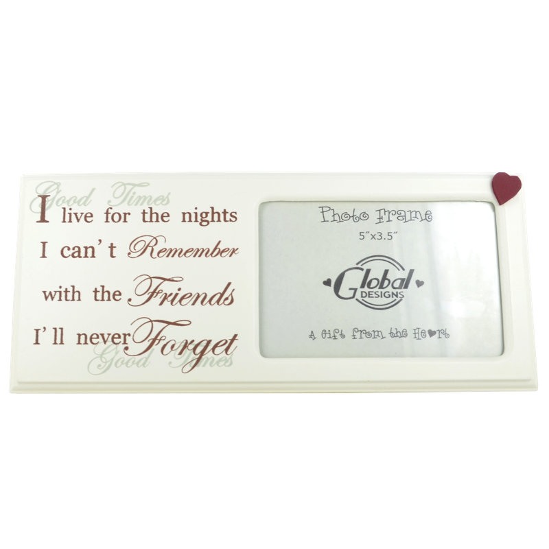 Red and Cream Single Picture Frame