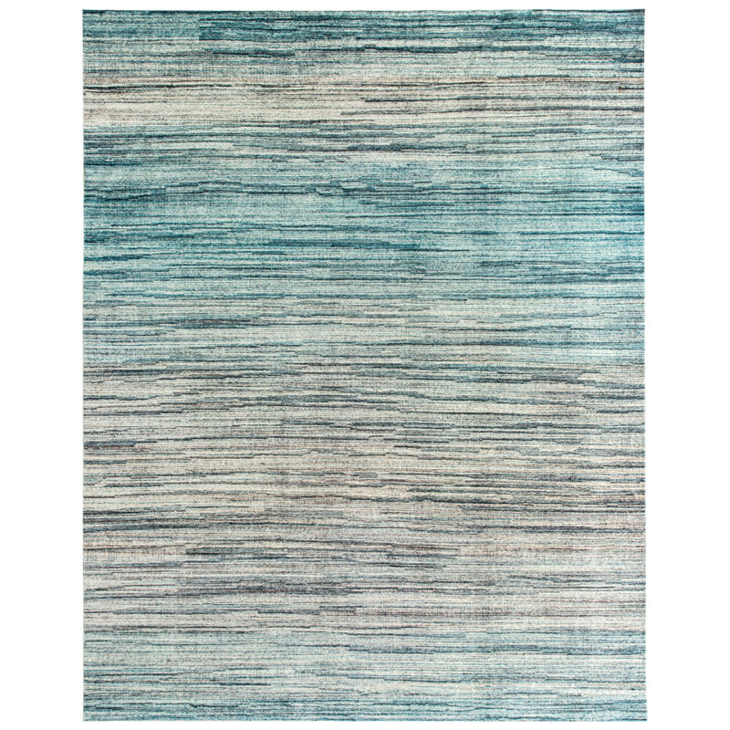 Cassella Tidal Teal Machine Washable Area Rug, Rectangle 7'9" x 9'9"
