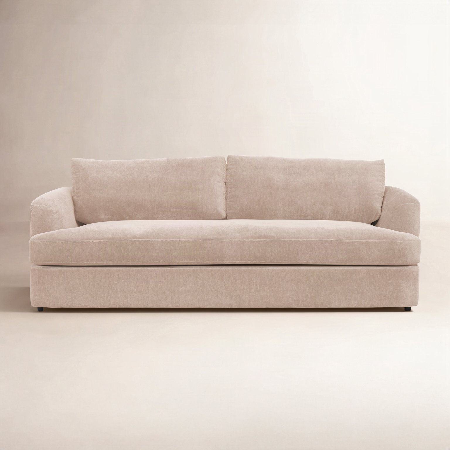 Alameda 86" Velvet Sofa, Sandstone Velvet