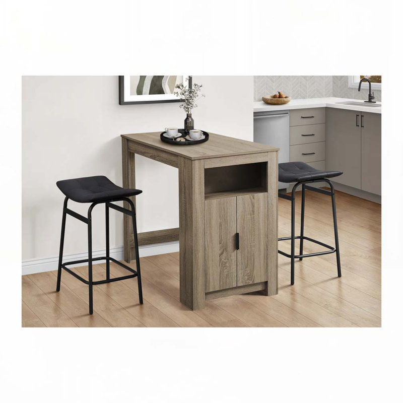 Barstool, Counter Height, Set Of 2,