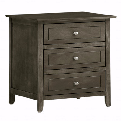 Versatile Transitional Nightstand With Three Drawers