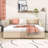 Cristaly Wood Upholstered daybed with Pop Up Twin Trundle-1295274187