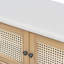 Banc d'entrée en rotin avec rangement Boho-1284938395