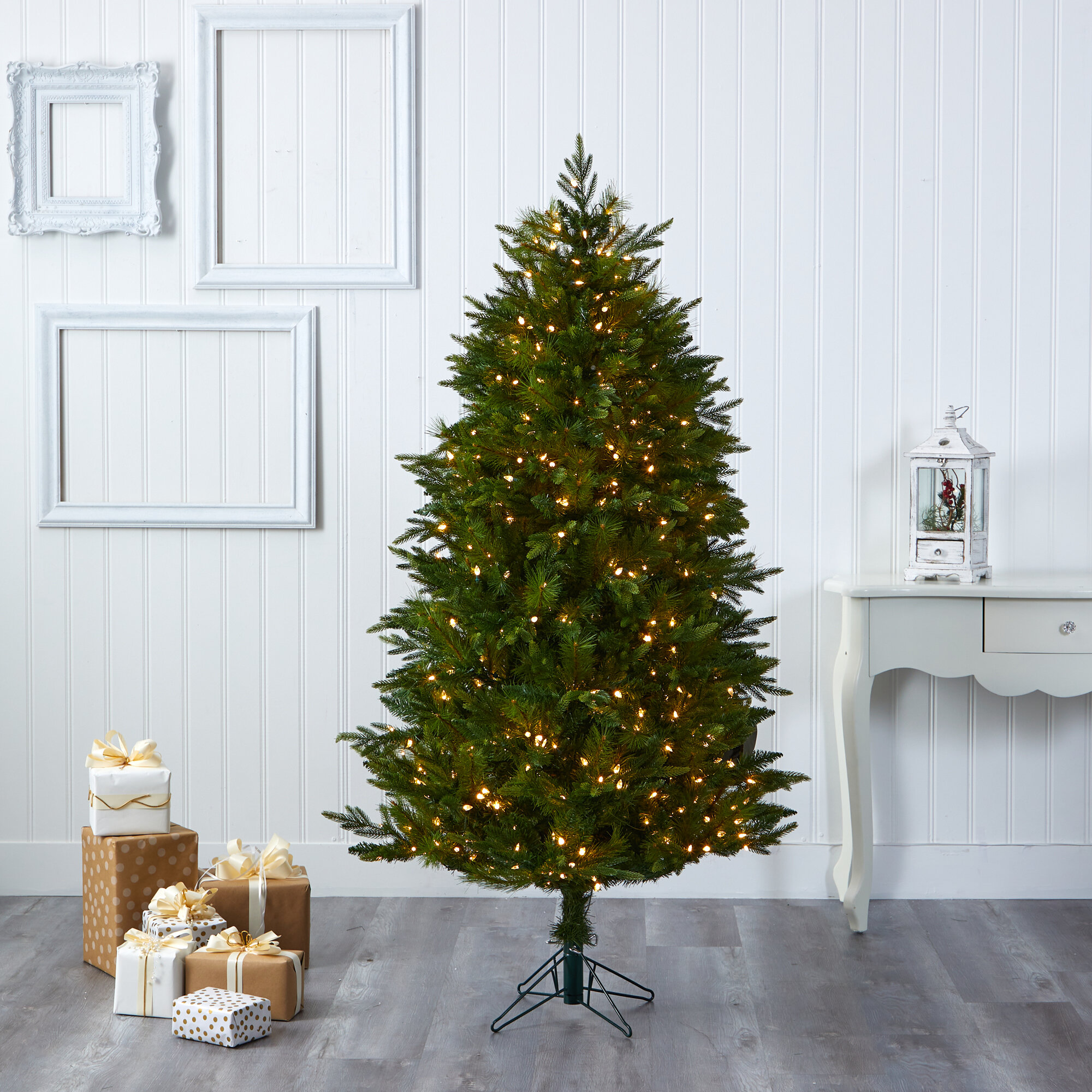 The Holiday Aisle® 6' Green Fir Artificial Christmas Tree with 500 ...