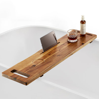 Acacia Bathtub Caddy Tray Table,Sustainable Tub Tray(Acacia)