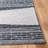 Seren Hand Woven Cotton/Wool Chevron Rug in Black-1676457122