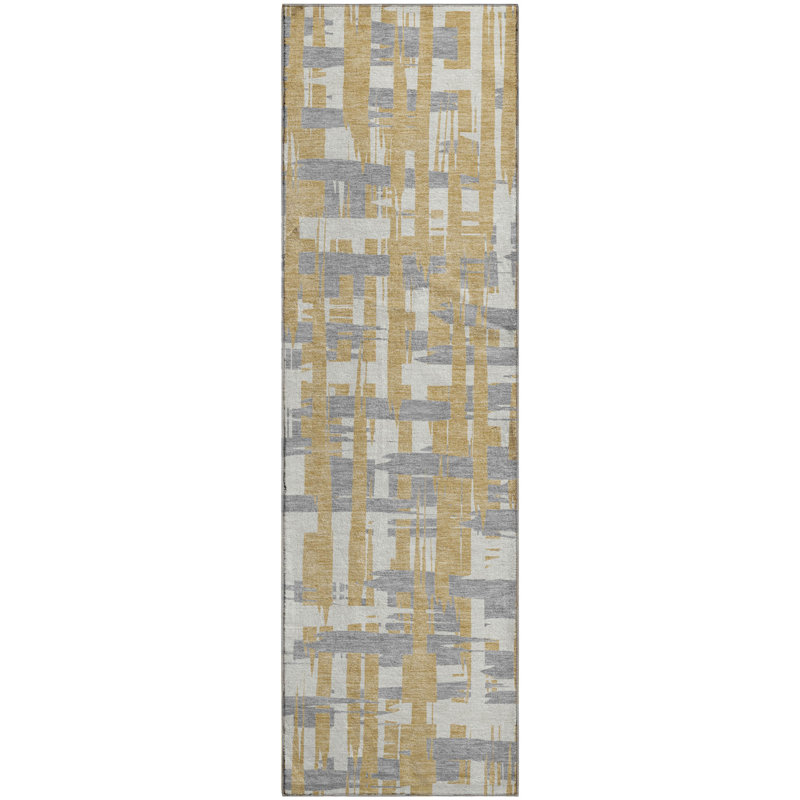 Premium Machine Washable Chelston AMF1849 Stripes Rug, Runner 2'3" x 7'6"