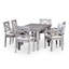 Ensemble repas rectangulaire 7 pièces, patio extérieur
