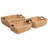 Astor Bohemian Farmhouse Handwoven Water Hyacinth Nesting Storage Baskets with Wood Handles (Set of 3)-2058385110