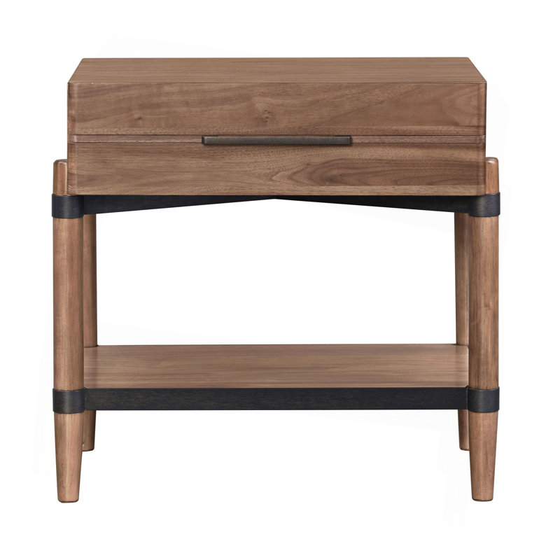Tranquilty 26 Inch One Drawer Nightstand, Minimal Assembly
